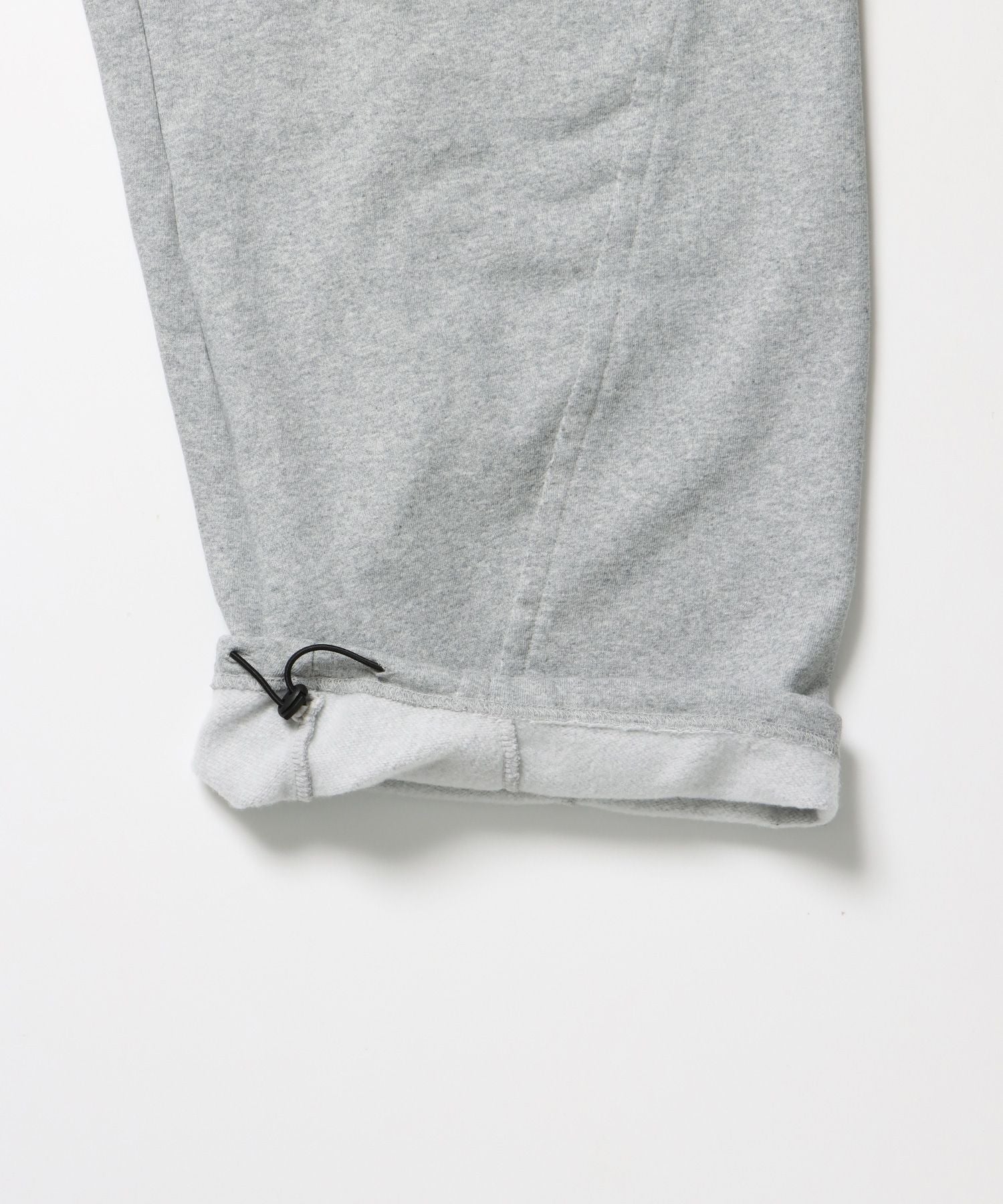 WASHED CURVE SWEAT PANTS / カーブ スウェットパンツ 加工 裏起毛 【セットアップ】 グレー