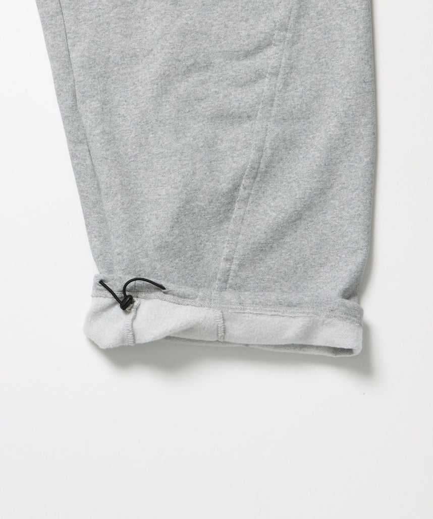 WASHED CURVE SWEAT PANTS / カーブ スウェットパンツ 加工 裏起毛 【セットアップ】 グレー