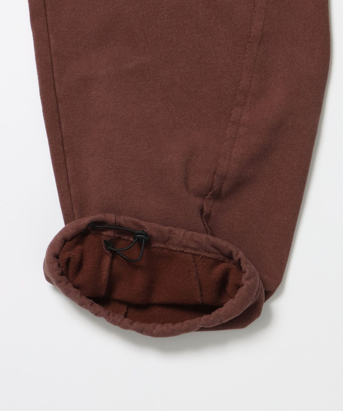 WASHED CURVE SWEAT PANTS / カーブ スウェットパンツ 加工 裏起毛 【セットアップ着用可】 モカ