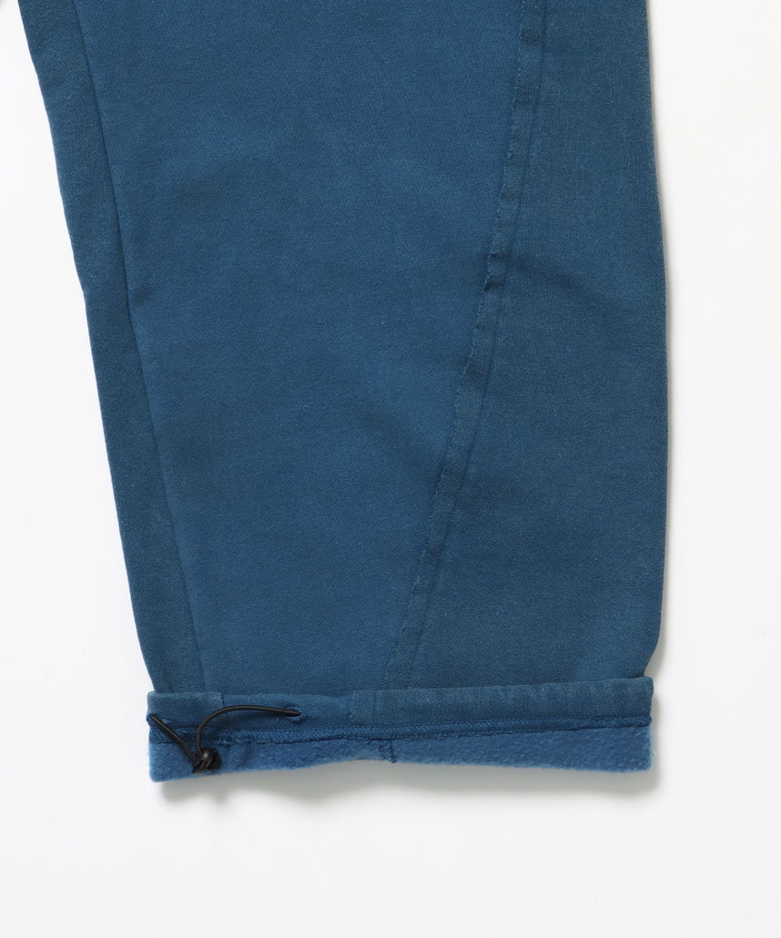 WASHED CURVE SWEAT PANTS / カーブ スウェットパンツ 加工 裏起毛 【セットアップ】 ブルー