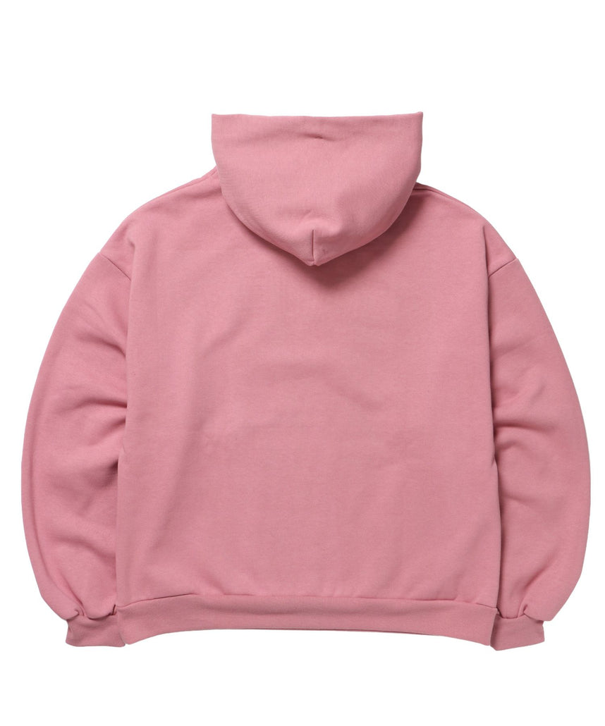 SO LOGO APPLIQUE STONE P/K / ワッペン ラインストーン パーカー スウェット 裏起毛 ピンク