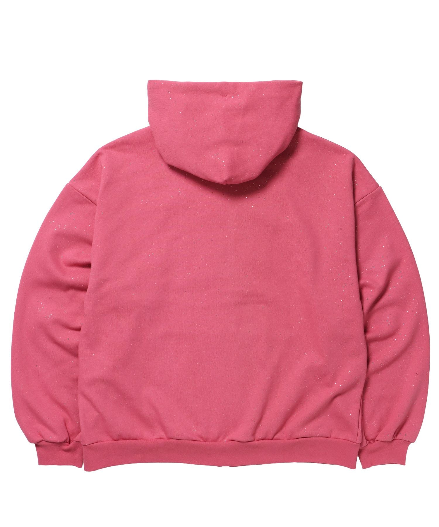 SQNZ LOGO GLITTER ZIP P/K / ジップパーカー ラメプリント ダブルジップ 裏起毛 【セットアップ】 ピンク