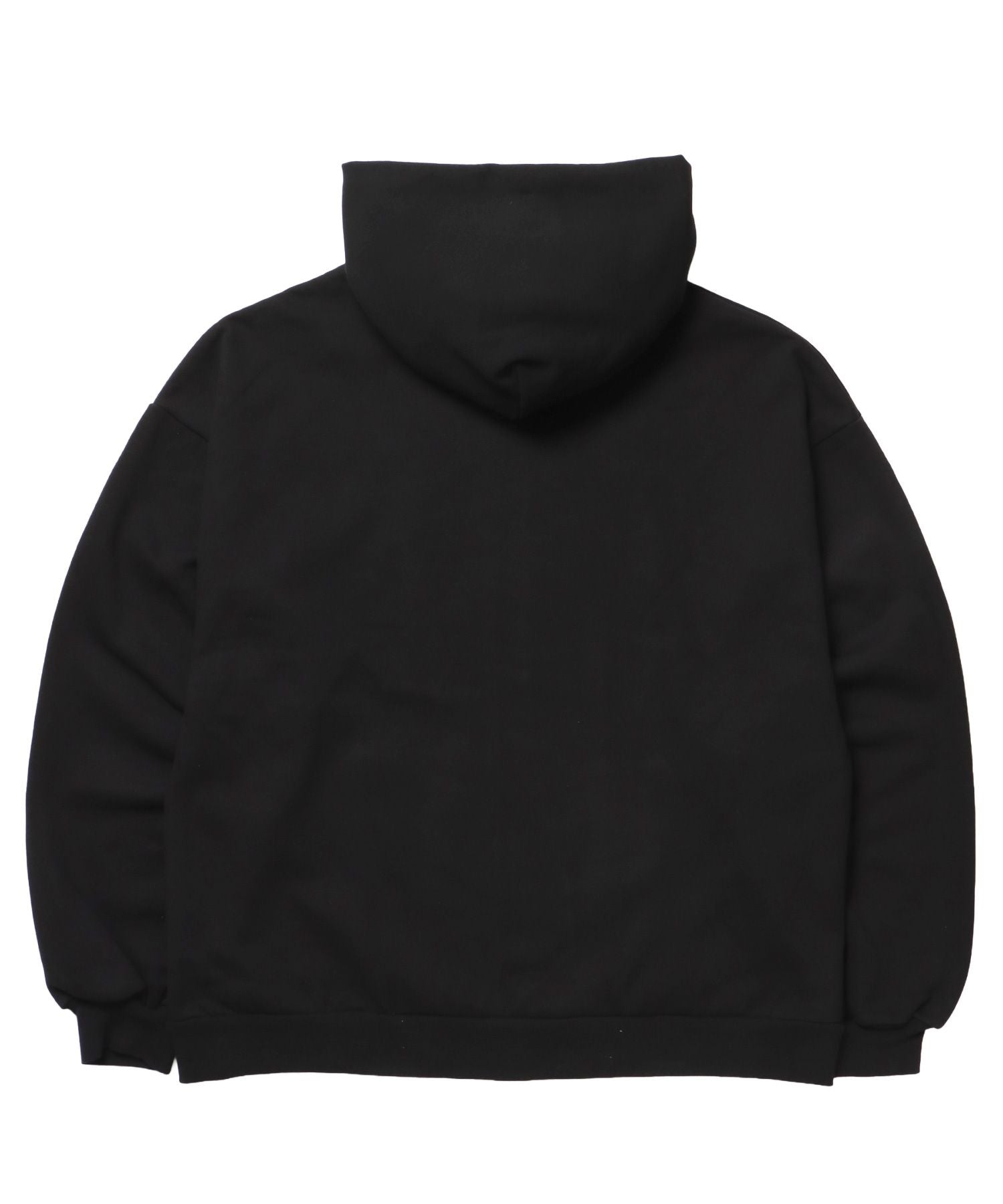 RHINE STONE ZIP P/K / ラインストーン ジップパーカー 裏起毛 フーディ スウェット ブラック