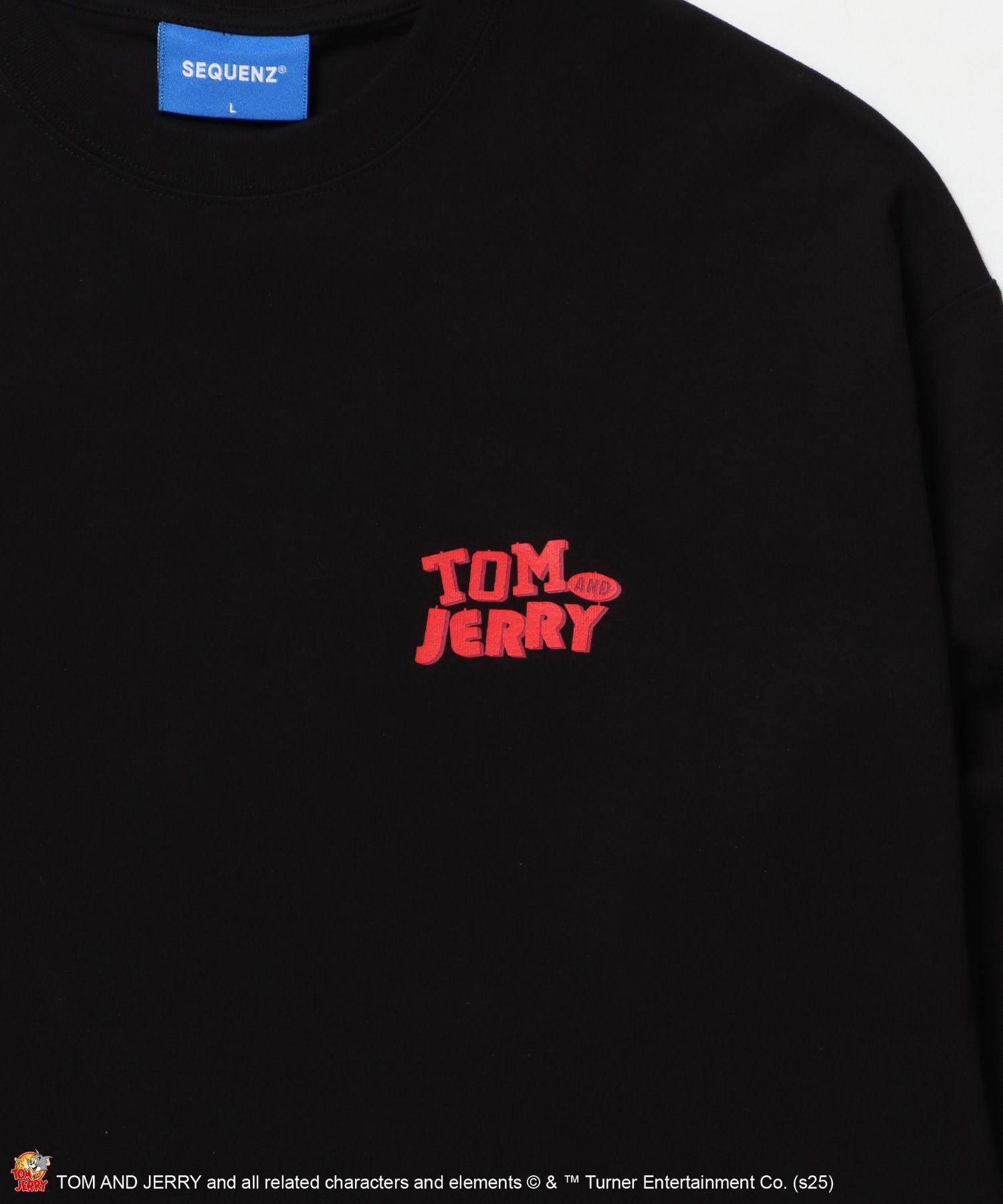 TJ PLASTIC MODEL L/S TEE / トムとジェリー ロンT 長袖 クルーネック プリント ブラック
