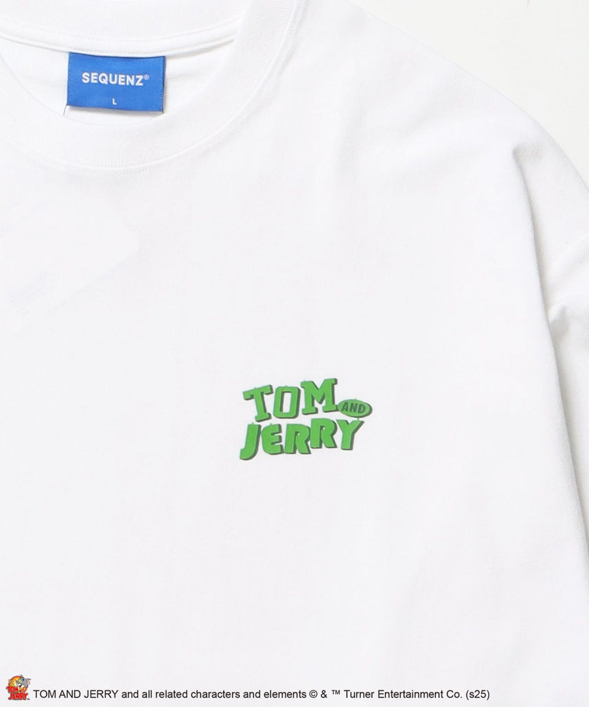 TJ PLASTIC MODEL L/S TEE / トムとジェリー ロンT 長袖 クルーネック プリント ホワイト