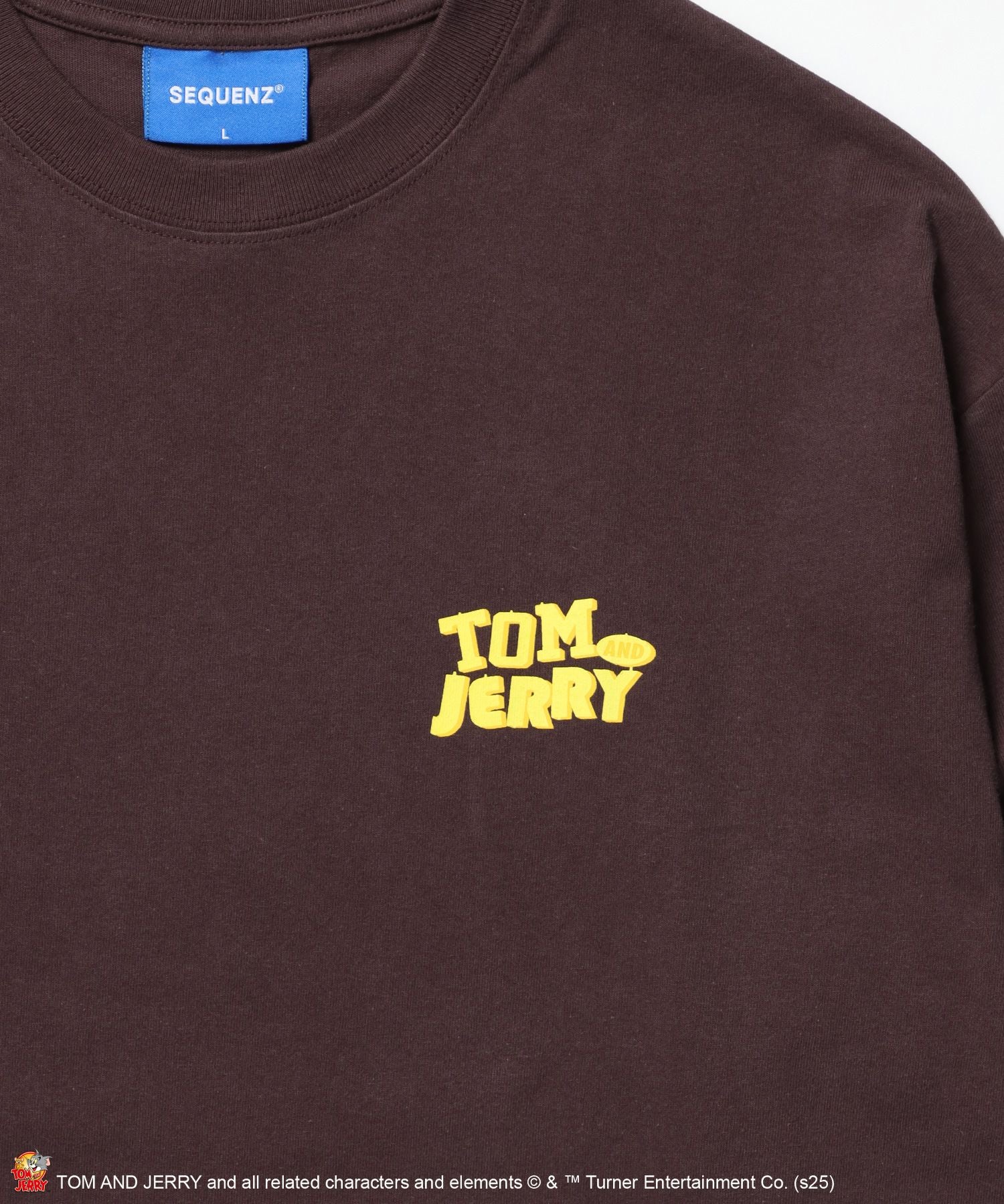 TJ PLASTIC MODEL L/S TEE / トムとジェリー ロンT 長袖 クルーネック プリント ダークブラウン