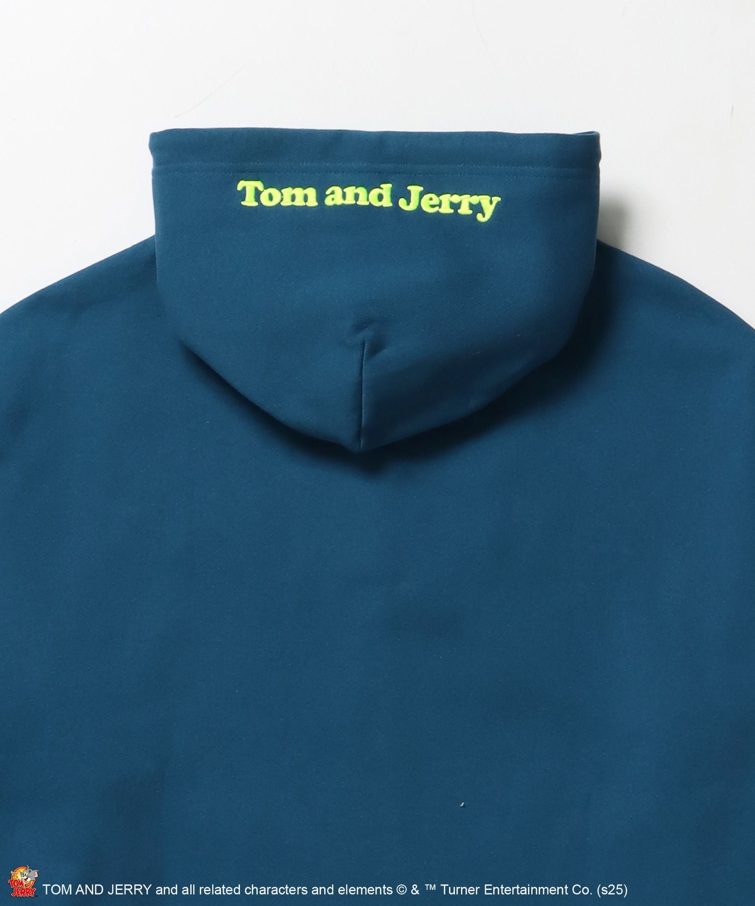 TJ RAMUNE SHOT SNAP HOODIE / トムとジェリー スナップフーディ パーカー 刺繍 裏起毛 グリーン