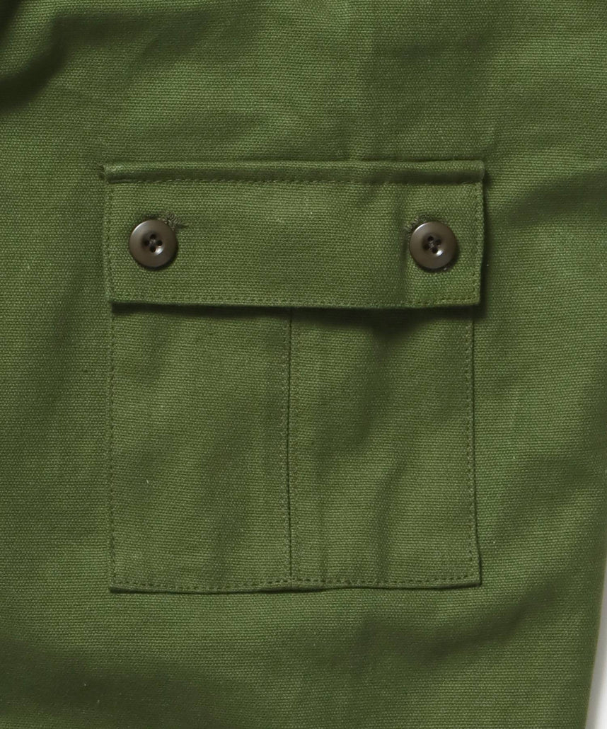 COTTON DUCK SOUVENIR JACKET / ジャケット ダック ジップ ワッペン 刺繍 カーキ