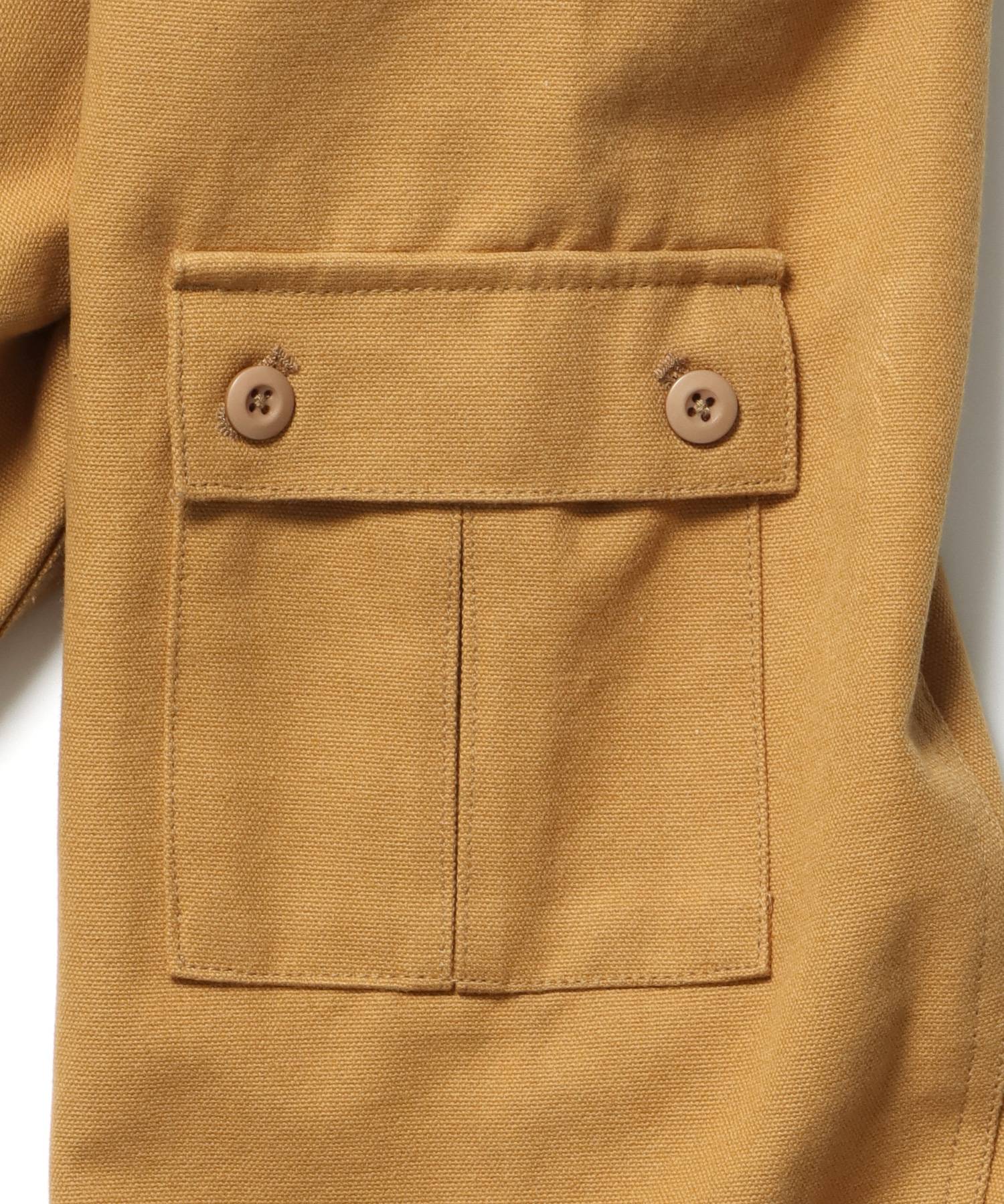 COTTON DUCK SOUVENIR JACKET / ジャケット ダック ジップ ワッペン 刺繍 ベージュ