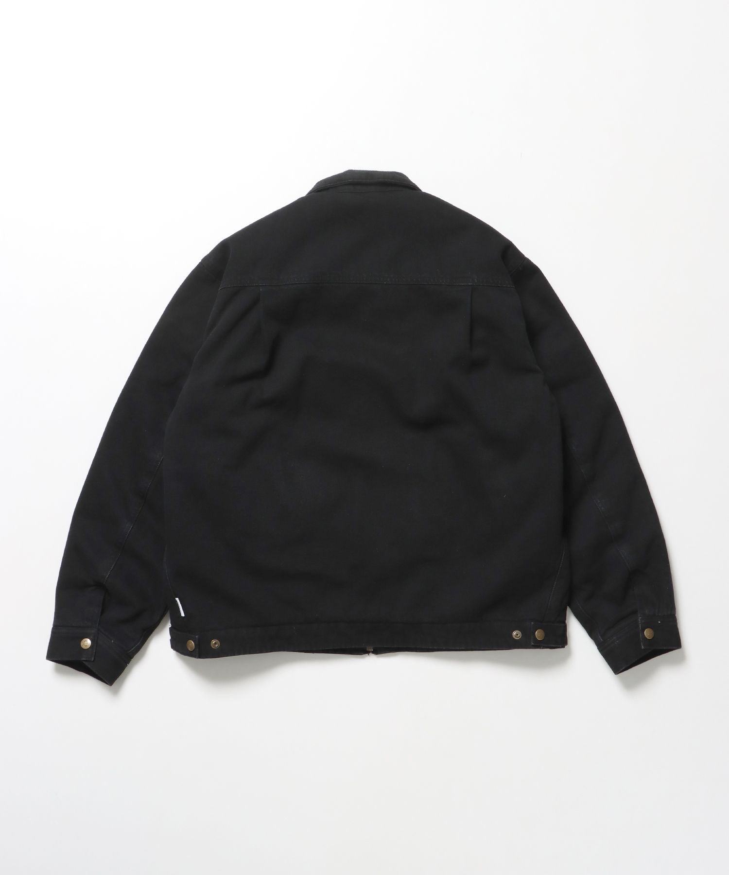 ZIP FRONT TRUCKER JACKET / ジャケット ジップ 短丈 中綿 加工 ブラック