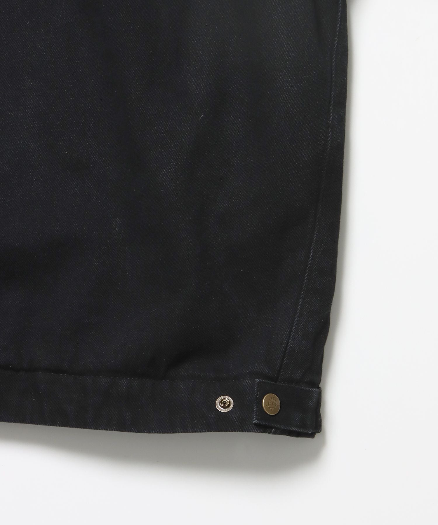 ZIP FRONT TRUCKER JACKET / ジャケット ジップ 短丈 中綿 加工 ブラック