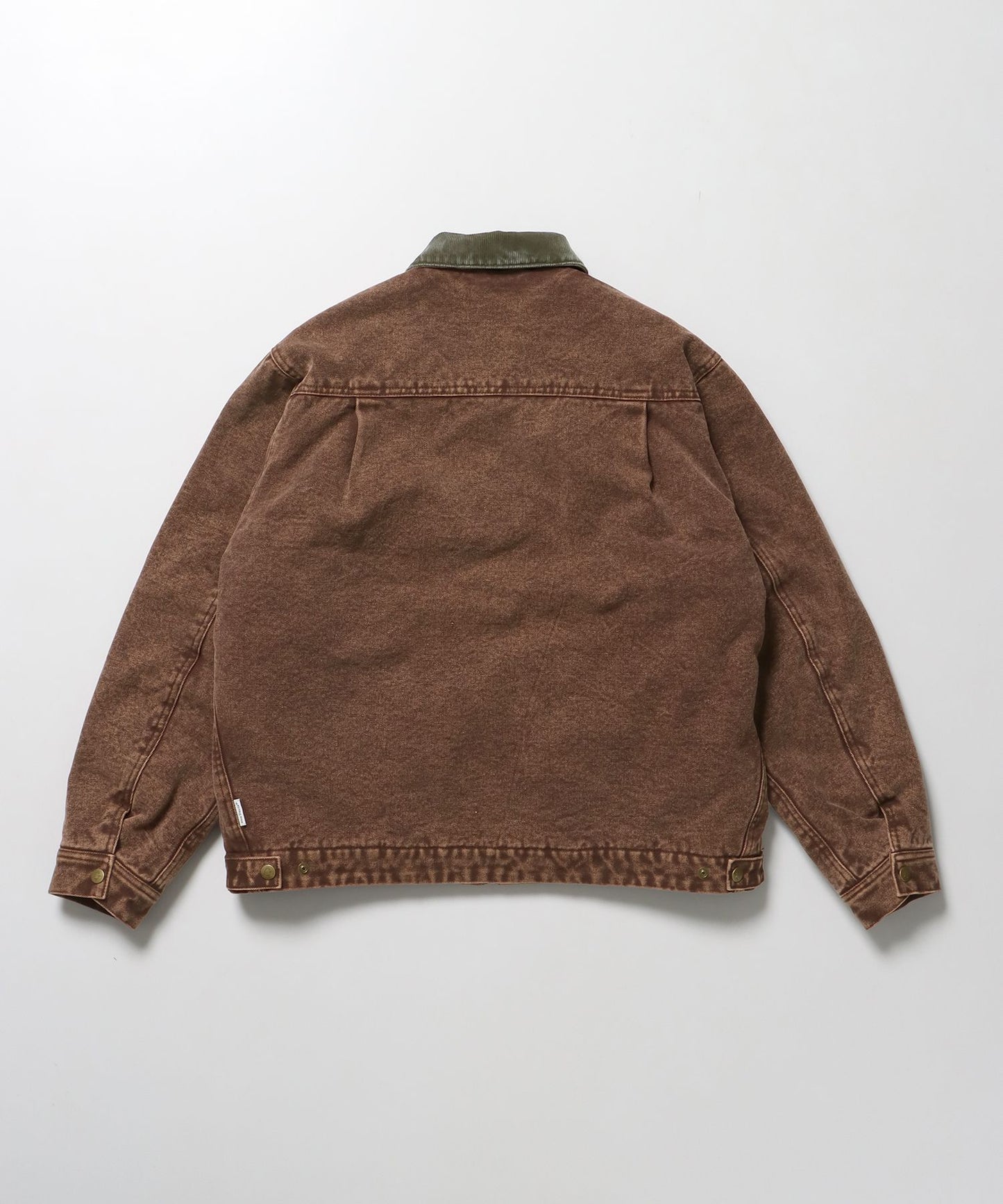 ZIP FRONT TRUCKER JACKET / ジャケット ジップ 短丈 中綿 加工 ブラウン