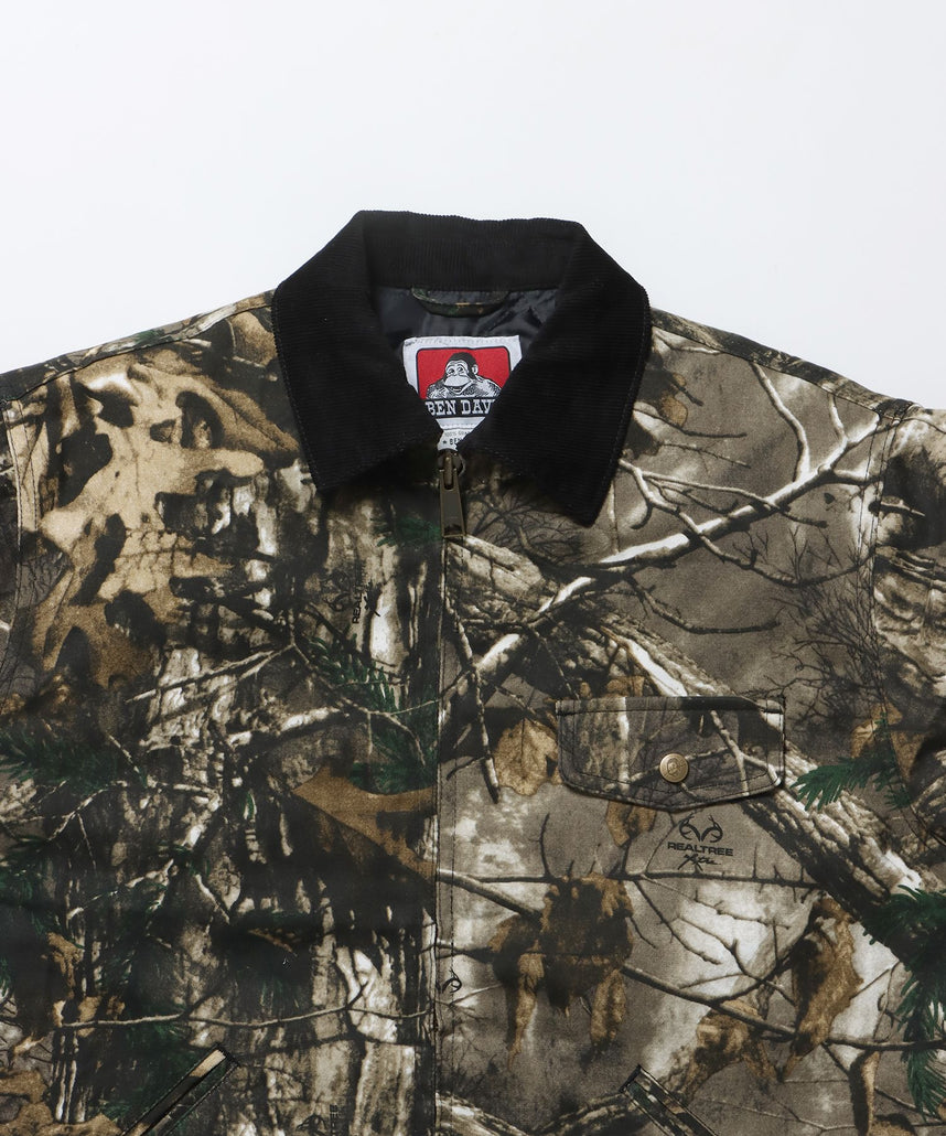 ZIP FRONT TRUCKER JACKET / ジャケット ジップ 短丈 中綿 加工 柄80