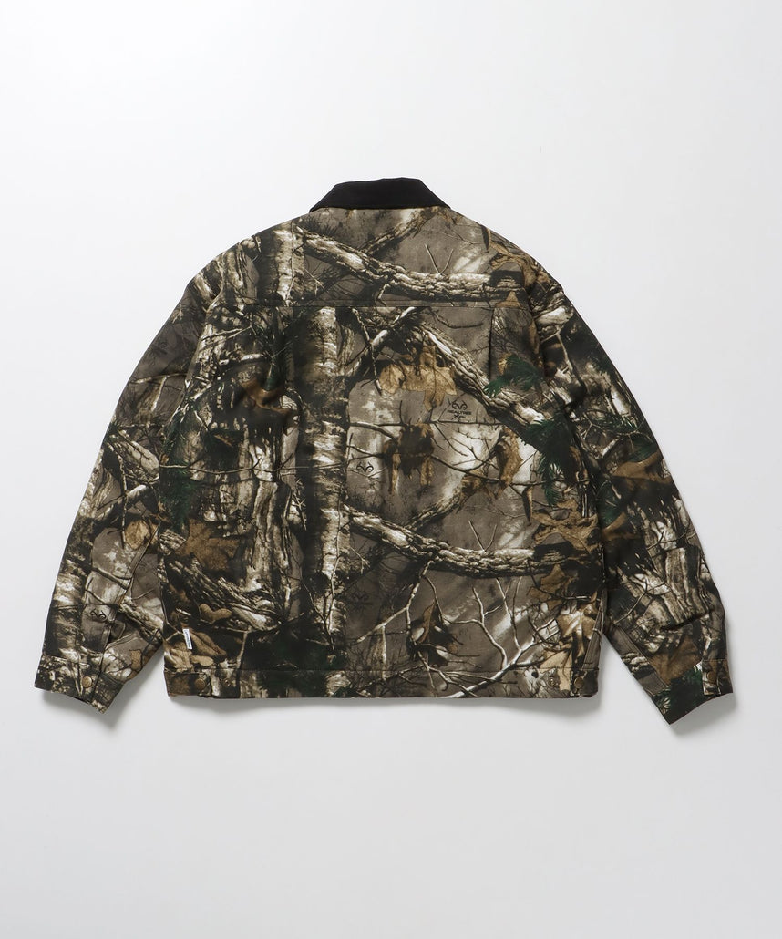【BEN DAVIS(ベンデイビス)】ZIP FRONT TRUCKER JACKET / ジャケット ジップ 短丈 中綿 加工 柄80