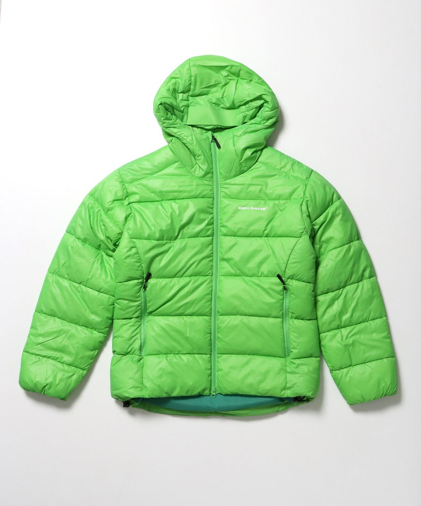 【BEN DAVIS(ベンデイビス)】BD HOODED PUFFER JACKET / オーバーサイズ フーディ ジャケット 中綿 ダウン パファー ドローコード ベージュ系