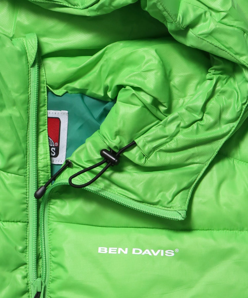 BD HOODED PUFFER JACKET / オーバーサイズ フーディ ジャケット 中綿 ダウン パファー ドローコード ペールクリーム