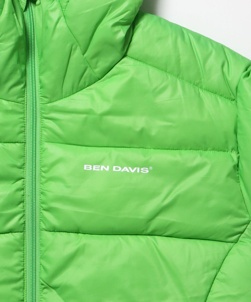 BD HOODED PUFFER JACKET / オーバーサイズ フーディ ジャケット 中綿 ダウン パファー ドローコード ペールクリーム