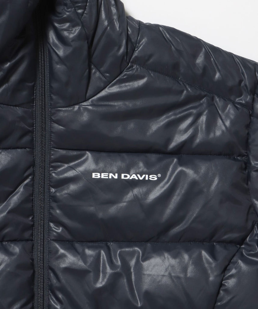 BD HOODED PUFFER JACKET / オーバーサイズ フーディ ジャケット 中綿 ダウン パファー ドローコード ダークネイビー