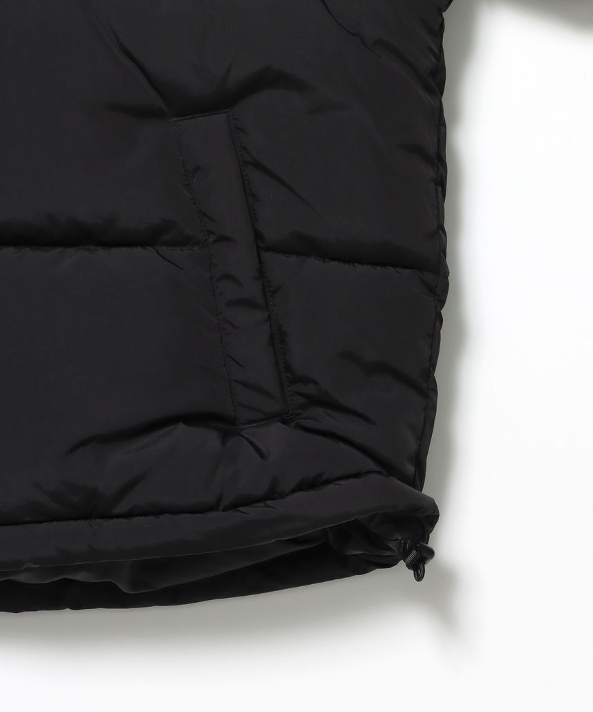 BD PUFFER JACKET / ジャケット 中綿 ダウン パファー ドローコード 刺繍 ブラック