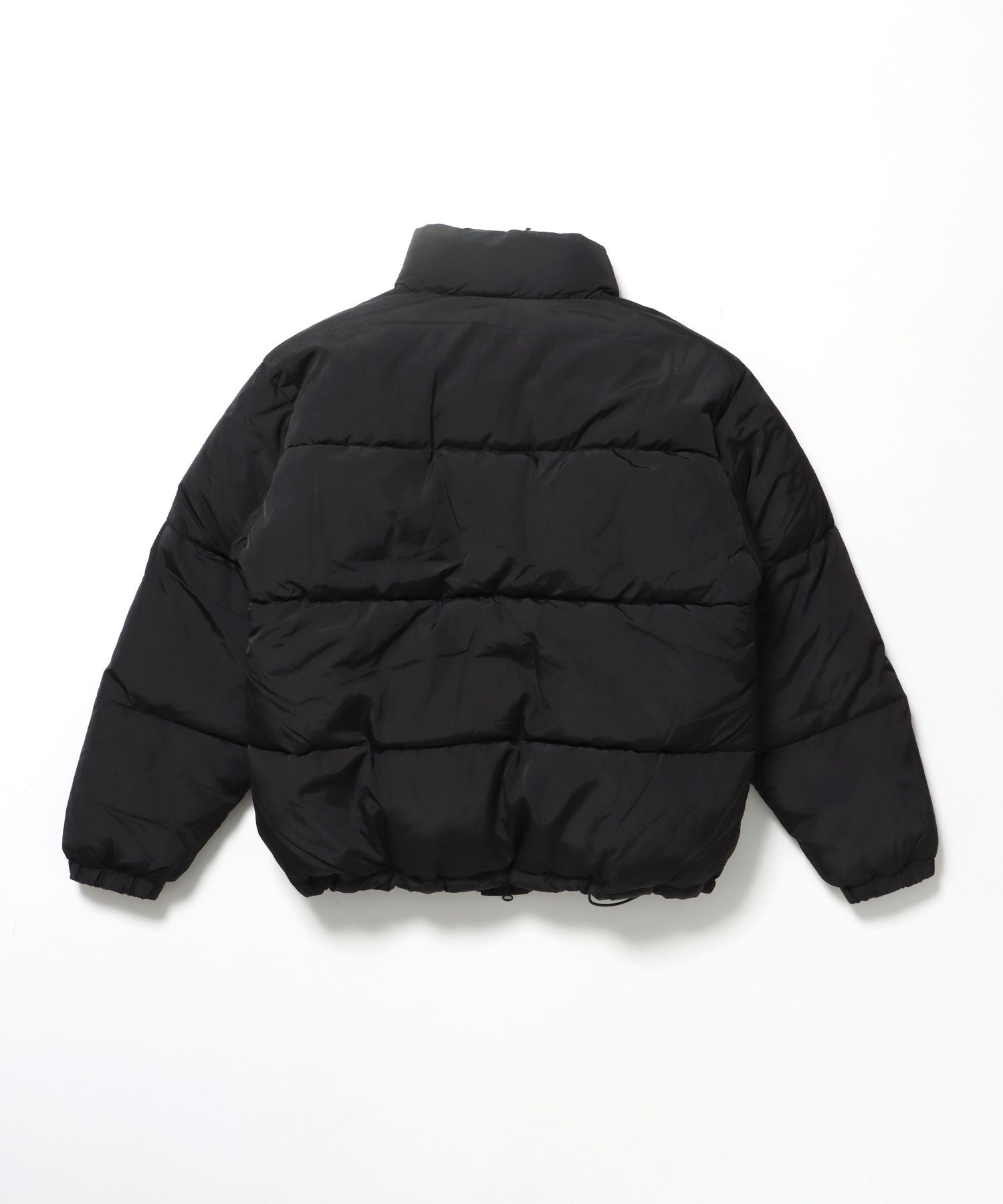 BD PUFFER JACKET / ジャケット 中綿 ダウン パファー ドローコード 刺繍 ブラック