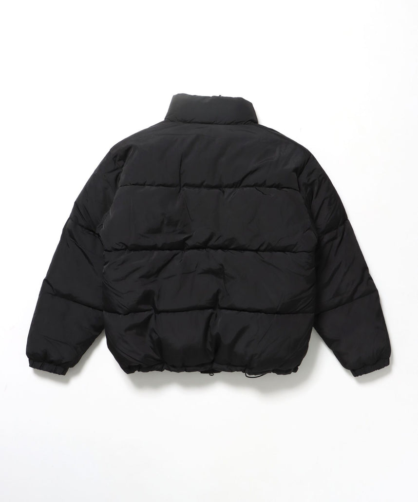 BD PUFFER JACKET / ジャケット 中綿 ダウン パファー ドローコード 刺繍 ブラック
