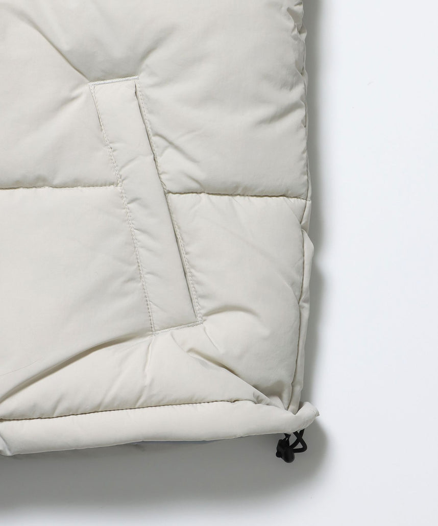 BD PUFFER JACKET / ジャケット 中綿 ダウン パファー ドローコード 刺繍 アイボリー