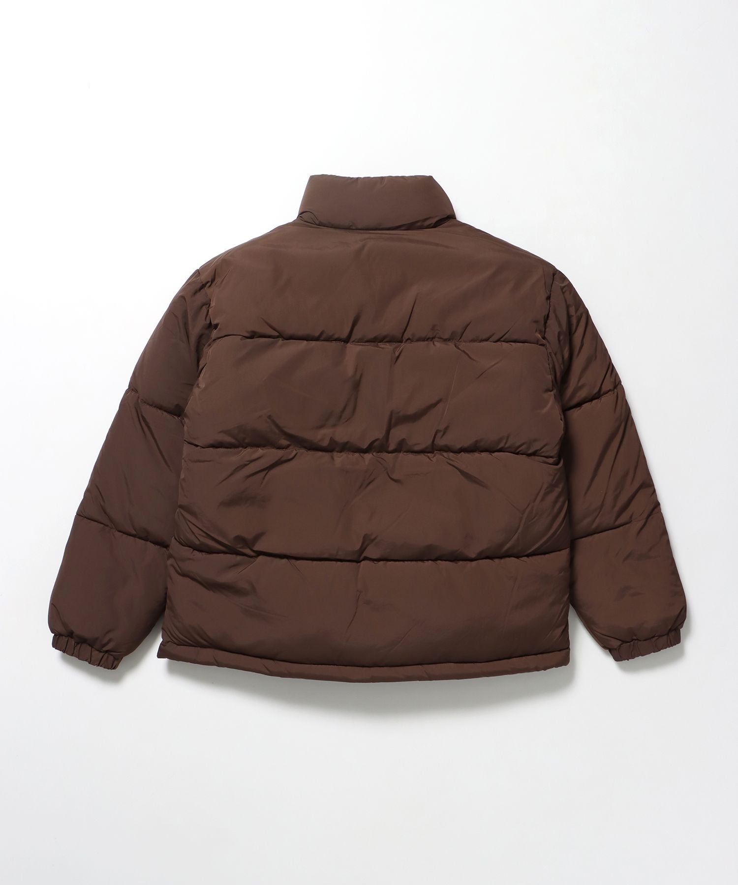 BD PUFFER JACKET / ジャケット 中綿 ダウン パファー ドローコード 刺繍 ブラウン