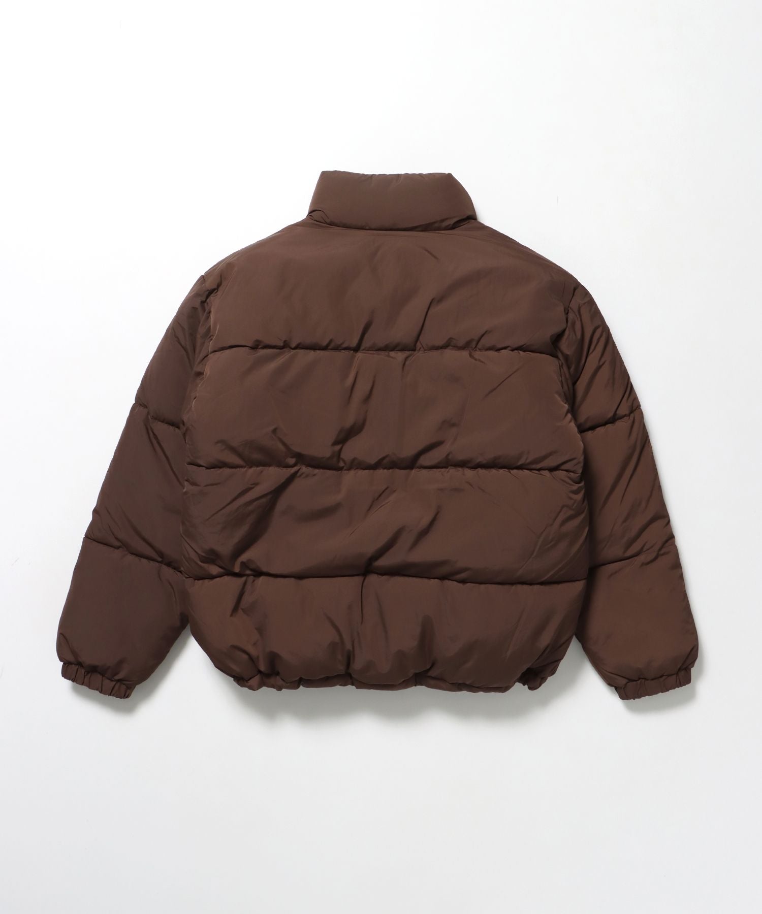 BD PUFFER JACKET / ジャケット 中綿 ダウン パファー ドローコード 刺繍 ブラウン
