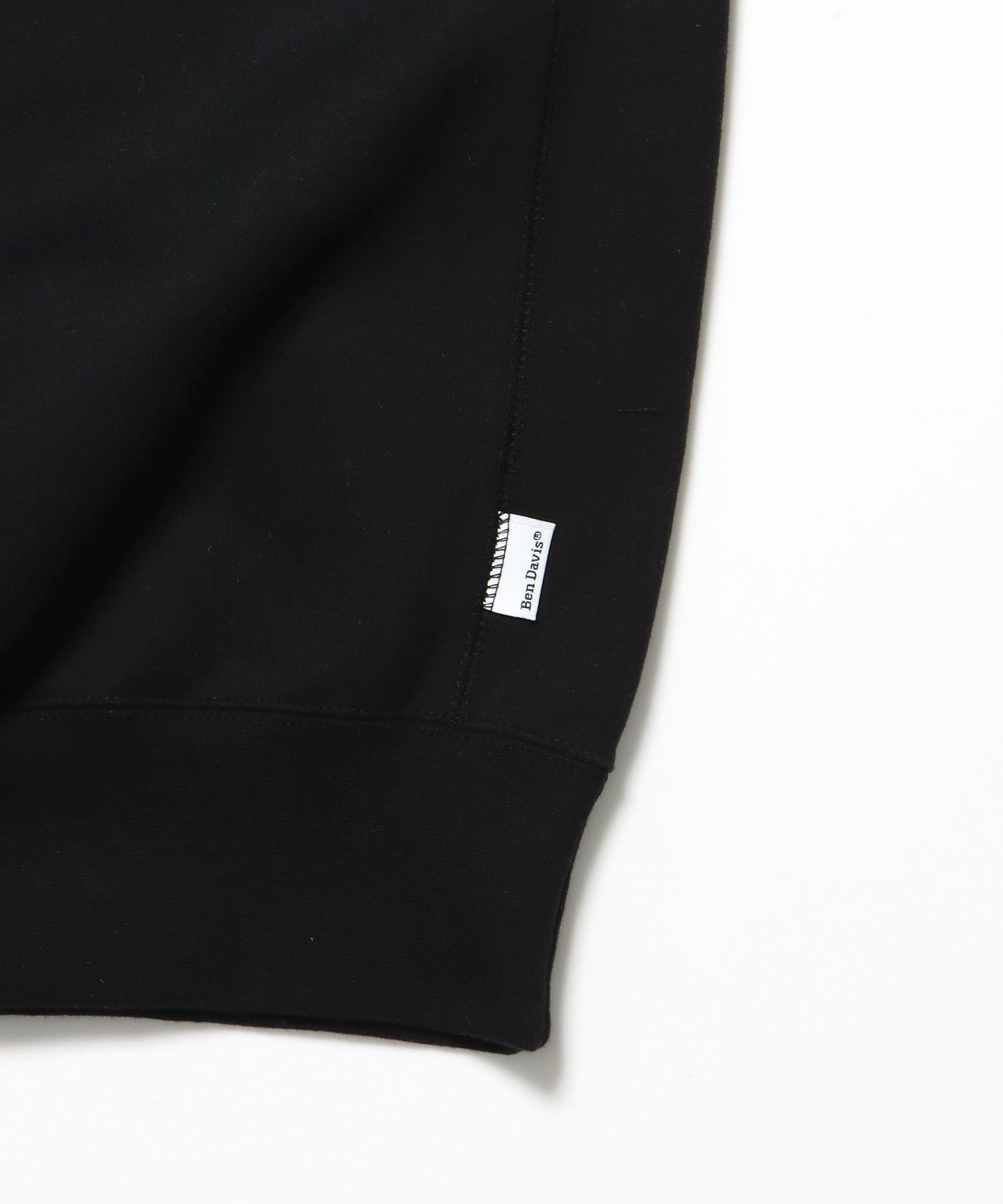 HEAVY SWEAT CREW / スウェット トレーナー 裏起毛 クルーネック ワンポイント刺繍 ブラック