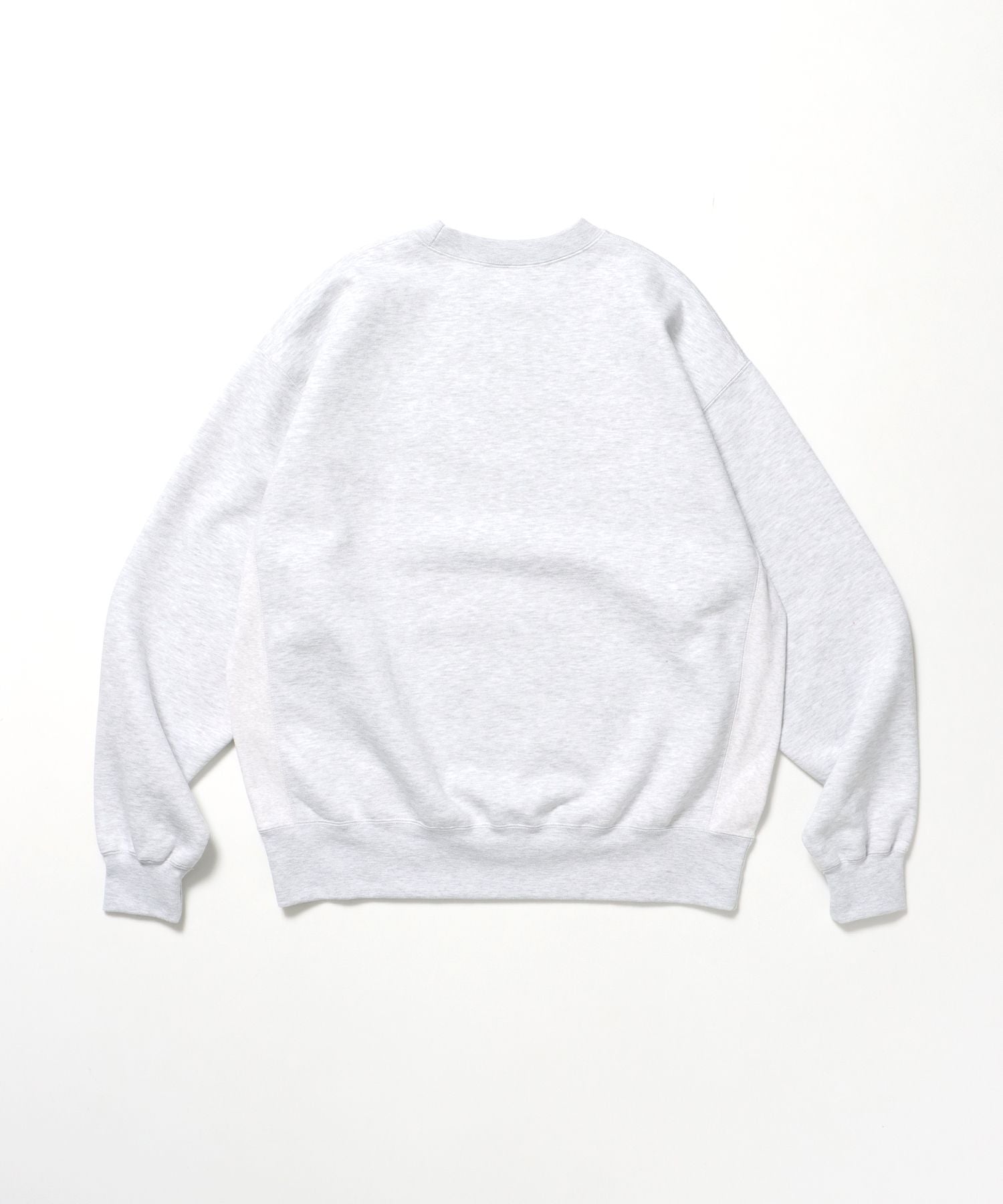 HEAVY SWEAT CREW / スウェット トレーナー 裏起毛 クルーネック ワンポイント刺繍 アッシュグレー
