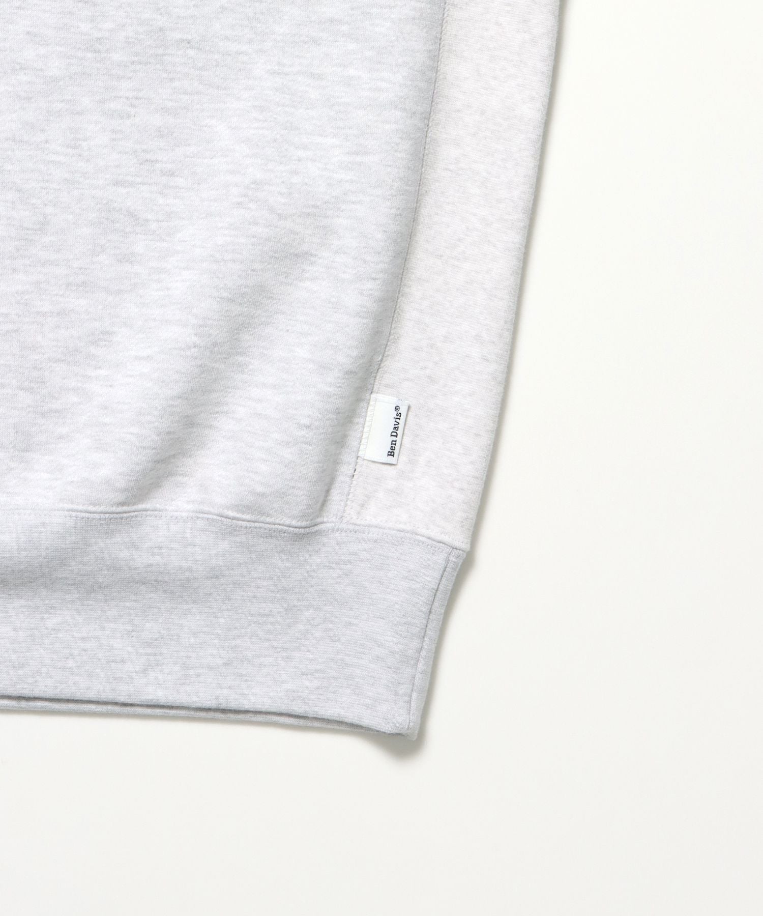 HEAVY SWEAT CREW / スウェット トレーナー 裏起毛 クルーネック ワンポイント刺繍 アッシュグレー