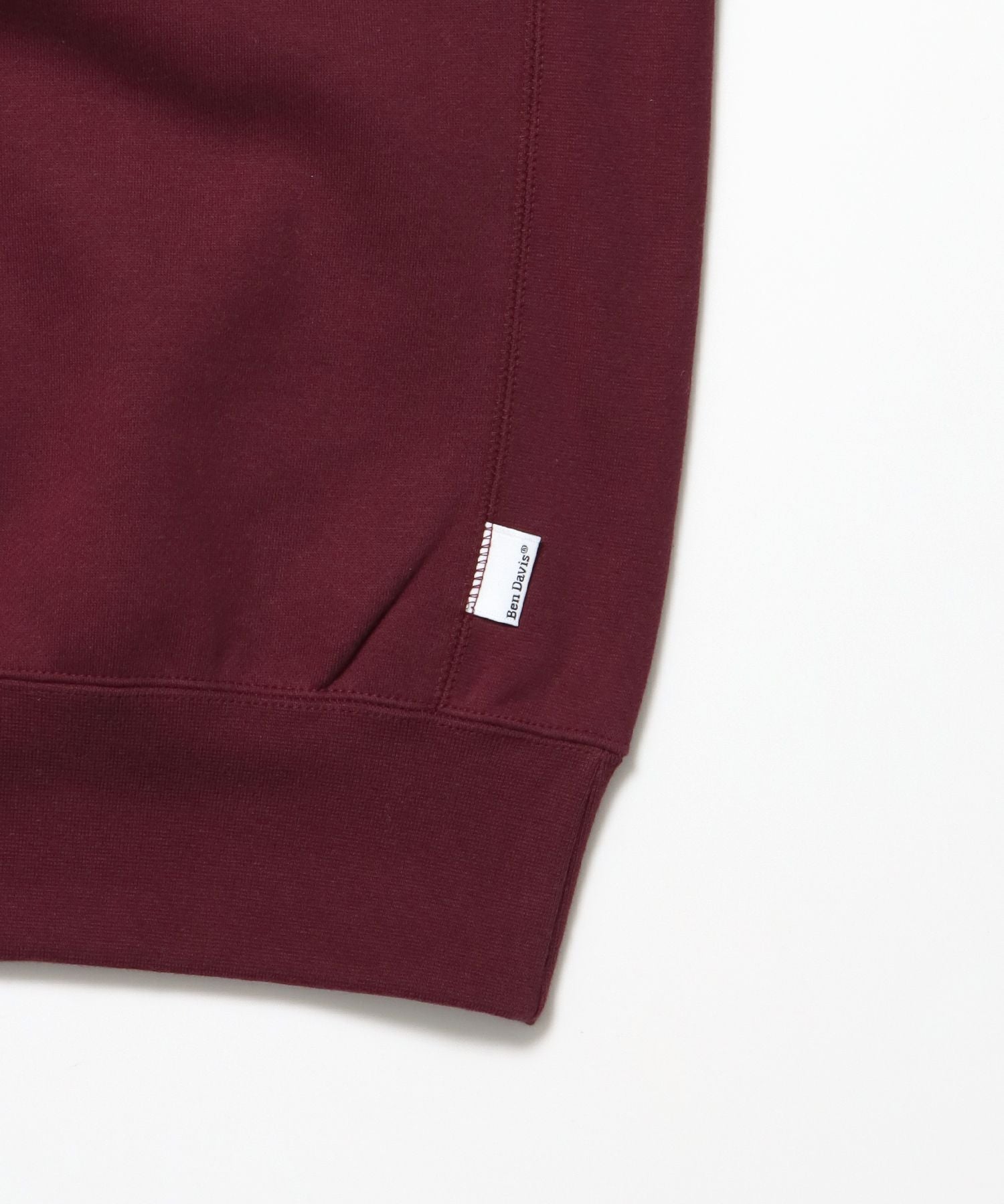 HEAVY SWEAT CREW / スウェット トレーナー 裏起毛 クルーネック ワンポイント刺繍 バーガンディー