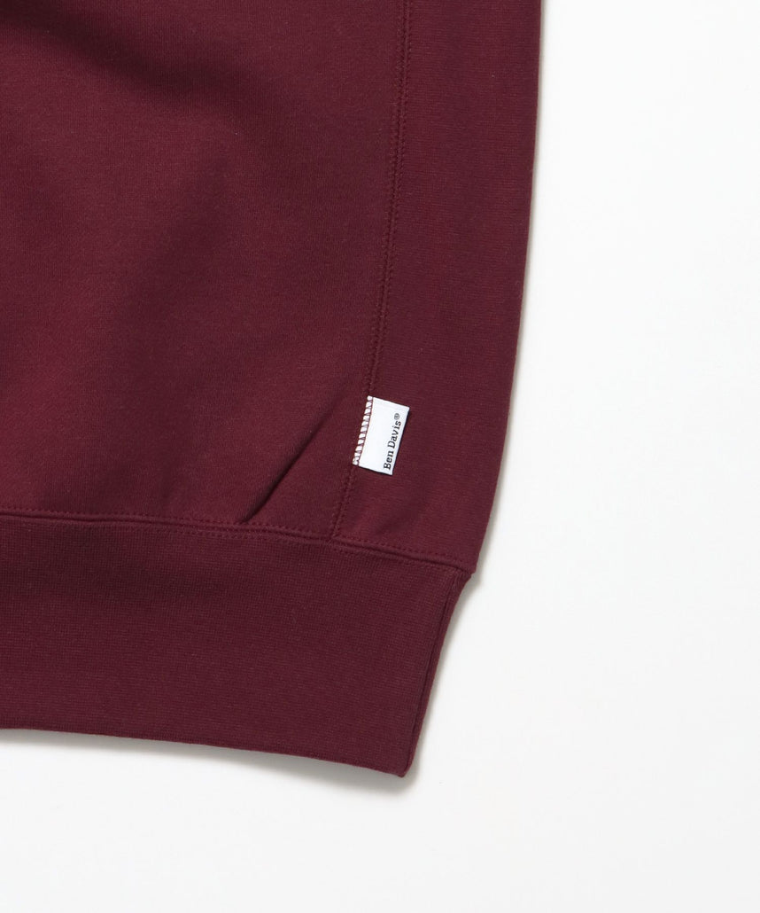 HEAVY SWEAT CREW / スウェット トレーナー 裏起毛 クルーネック ワンポイント刺繍 バーガンディー