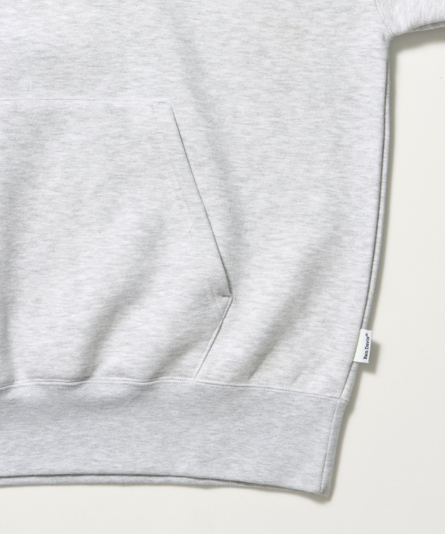 HEAVY SWEAT HOODIE / パーカー 刺繍 裏起毛 ヘビーウエイト フーディー ワンポイント アッシュグレー