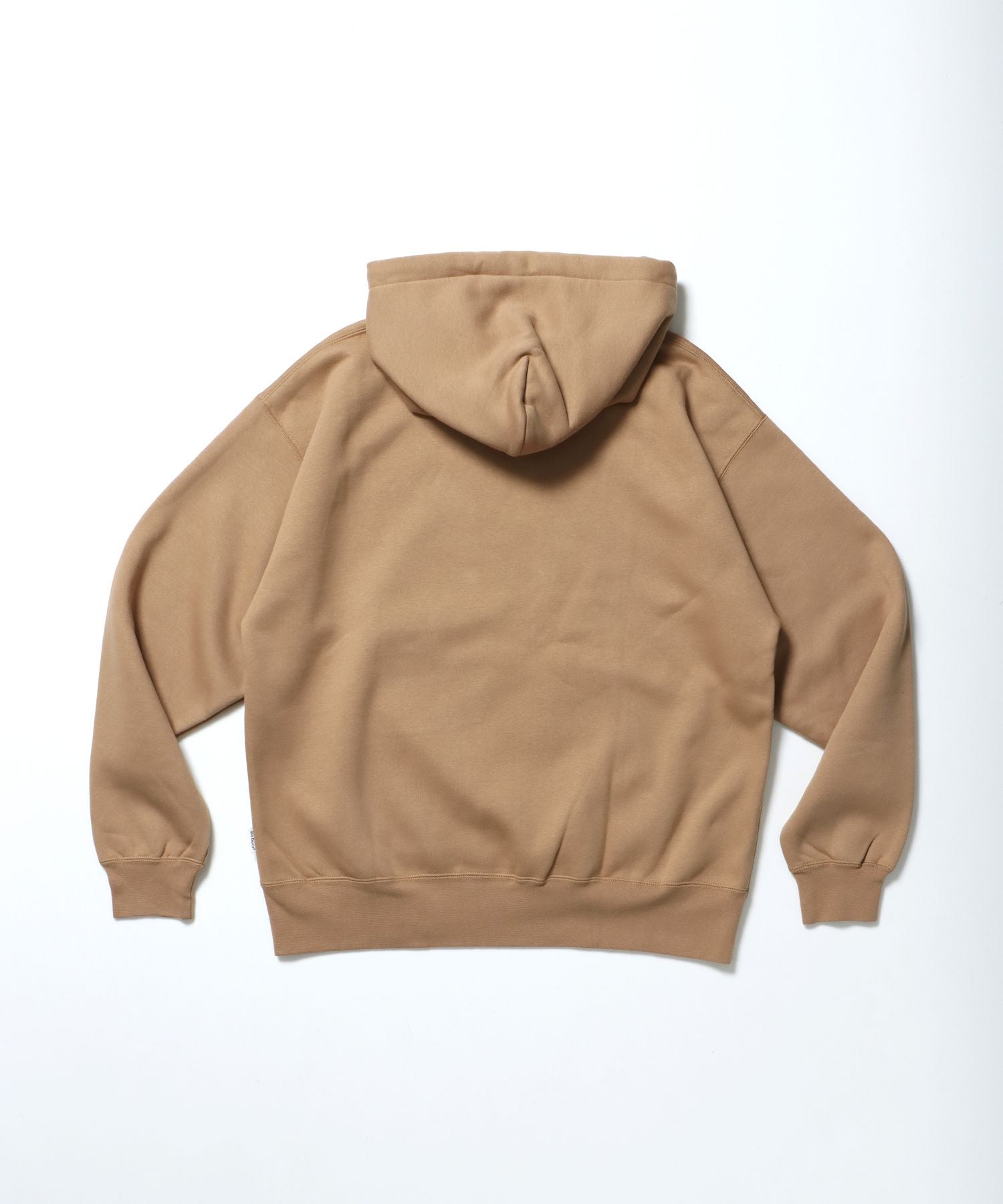 HEAVY SWEAT HOODIE / パーカー 刺繍 裏起毛 ヘビーウエイト フーディー ワンポイント モカ