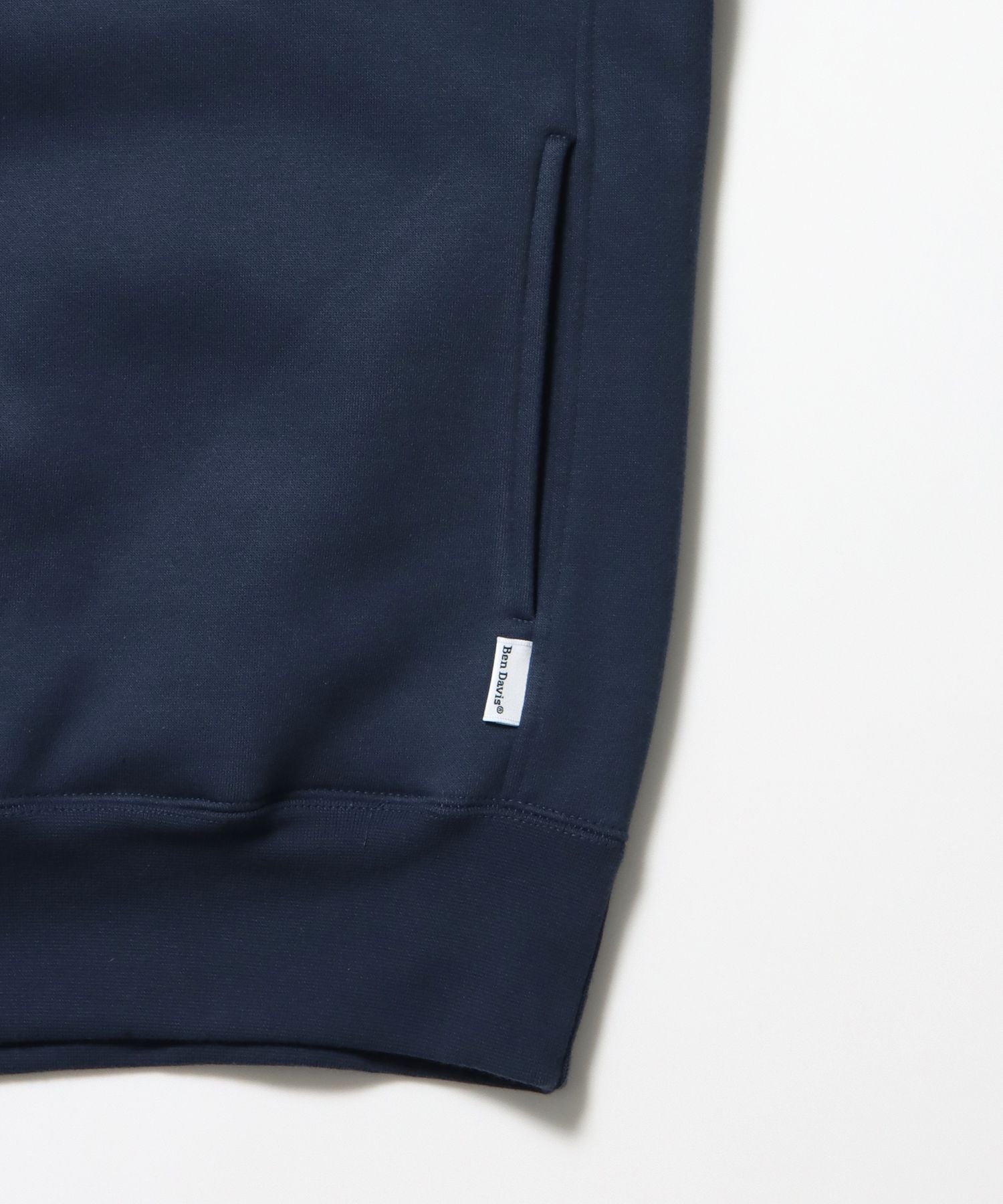 HEAVY SWEAT HALF ZIP / ヘビースウェット ハーフジップ 裏起毛 ジップ ワンポイント ブルーグレー