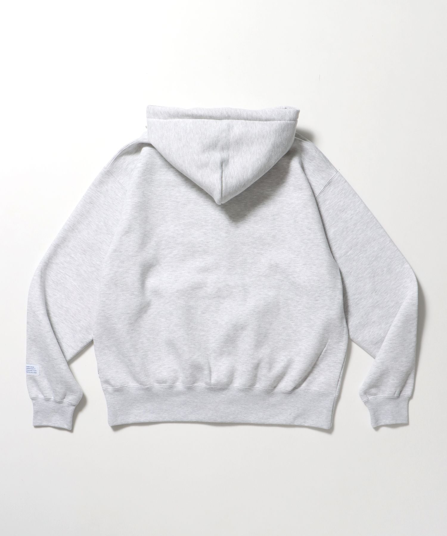 HEAVY SWEAT ZIP HOODIE / パーカー ジップ ワンポイント 刺繍 裏起毛 アッシュグレー