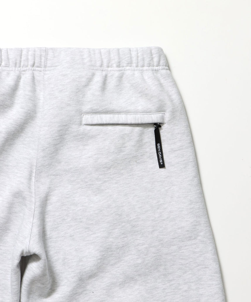 WIDE CURVE SWEAT PANTS / ワイド カーブパンツ スウェットパンツ 裏起毛 ドローコード 刺繍 アッシュグレー