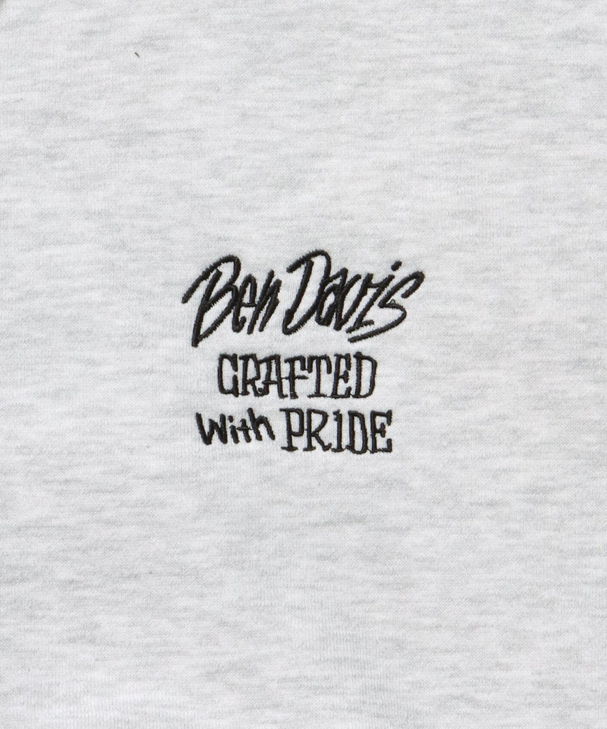 SELECTION ZIP HOODIE /パーカー ジップパーカー ダブルジップ 短丈 刺繍 プリント アッシュグレー