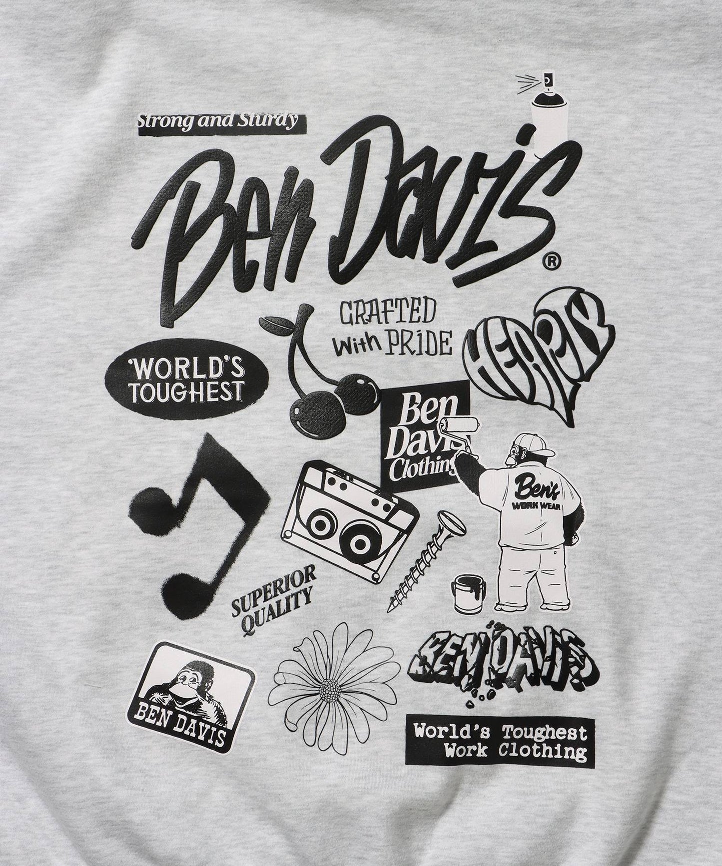 SELECTION ZIP HOODIE /パーカー ジップパーカー ダブルジップ 短丈 刺繍 プリント アッシュグレー