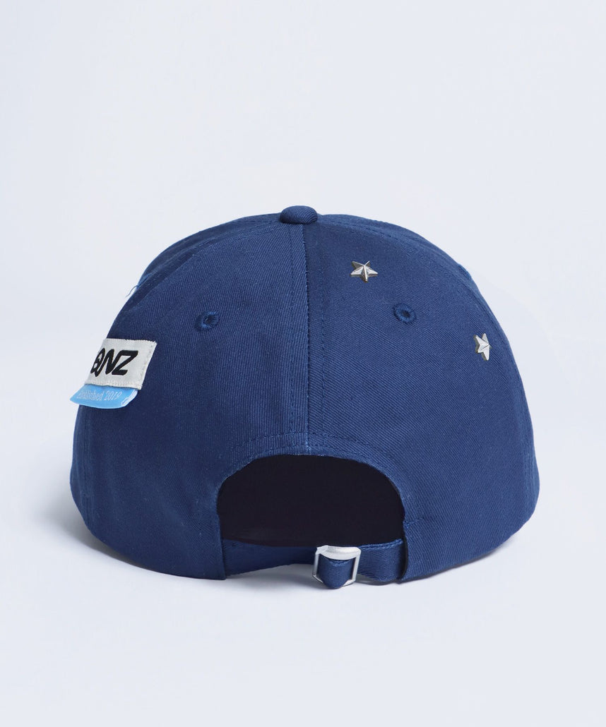 ※WEB限定 / ラインストーンロゴキャップ / sqnz studs cap ネイビー