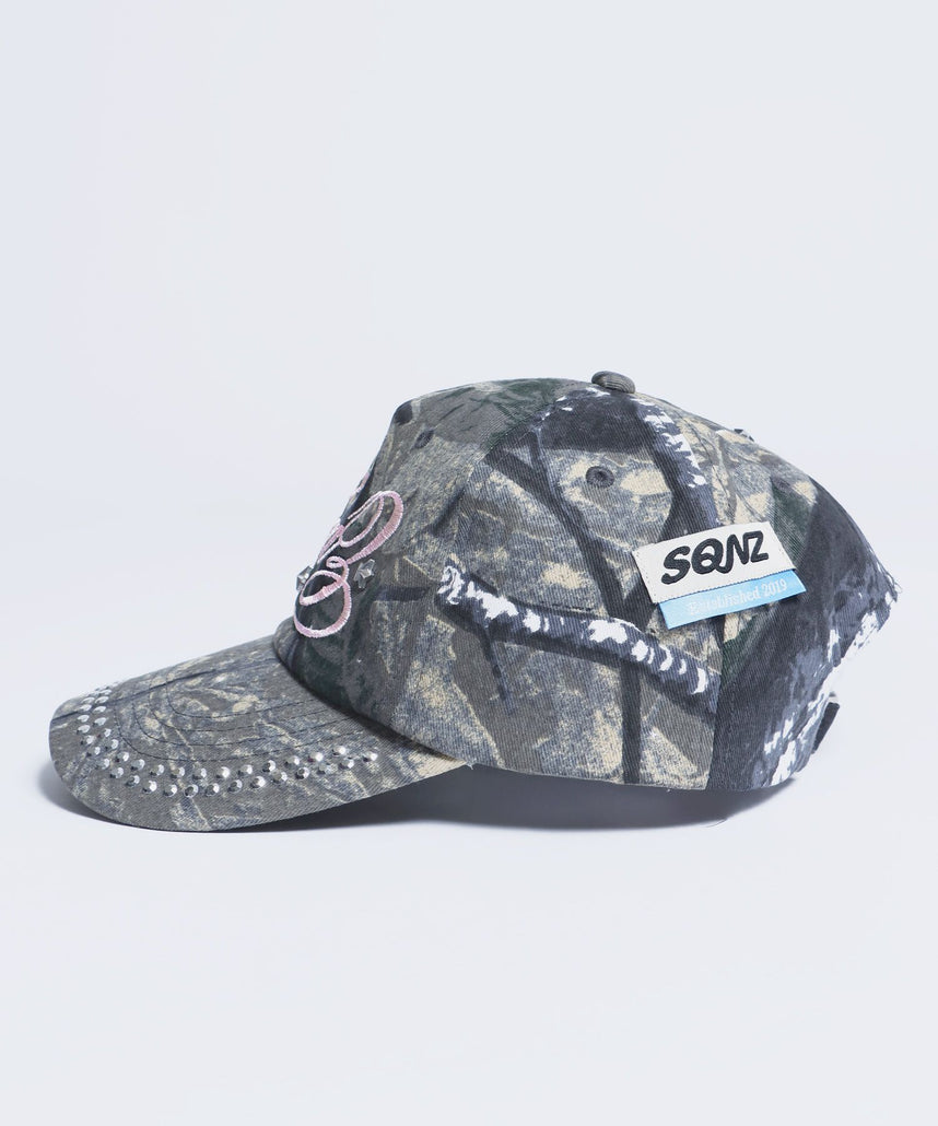 ※WEB限定 / ラインストーンロゴキャップ / sqnz studs cap 柄80