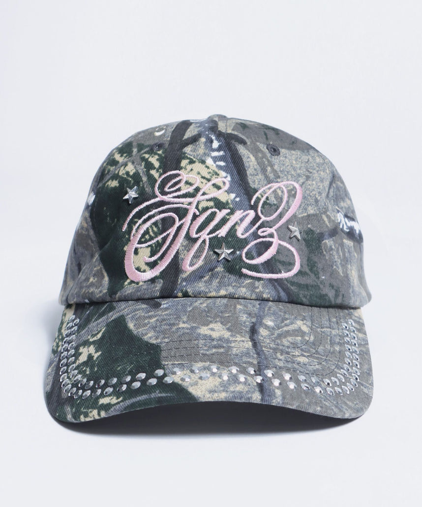 ※WEB限定 / ラインストーンロゴキャップ / sqnz studs cap 柄80