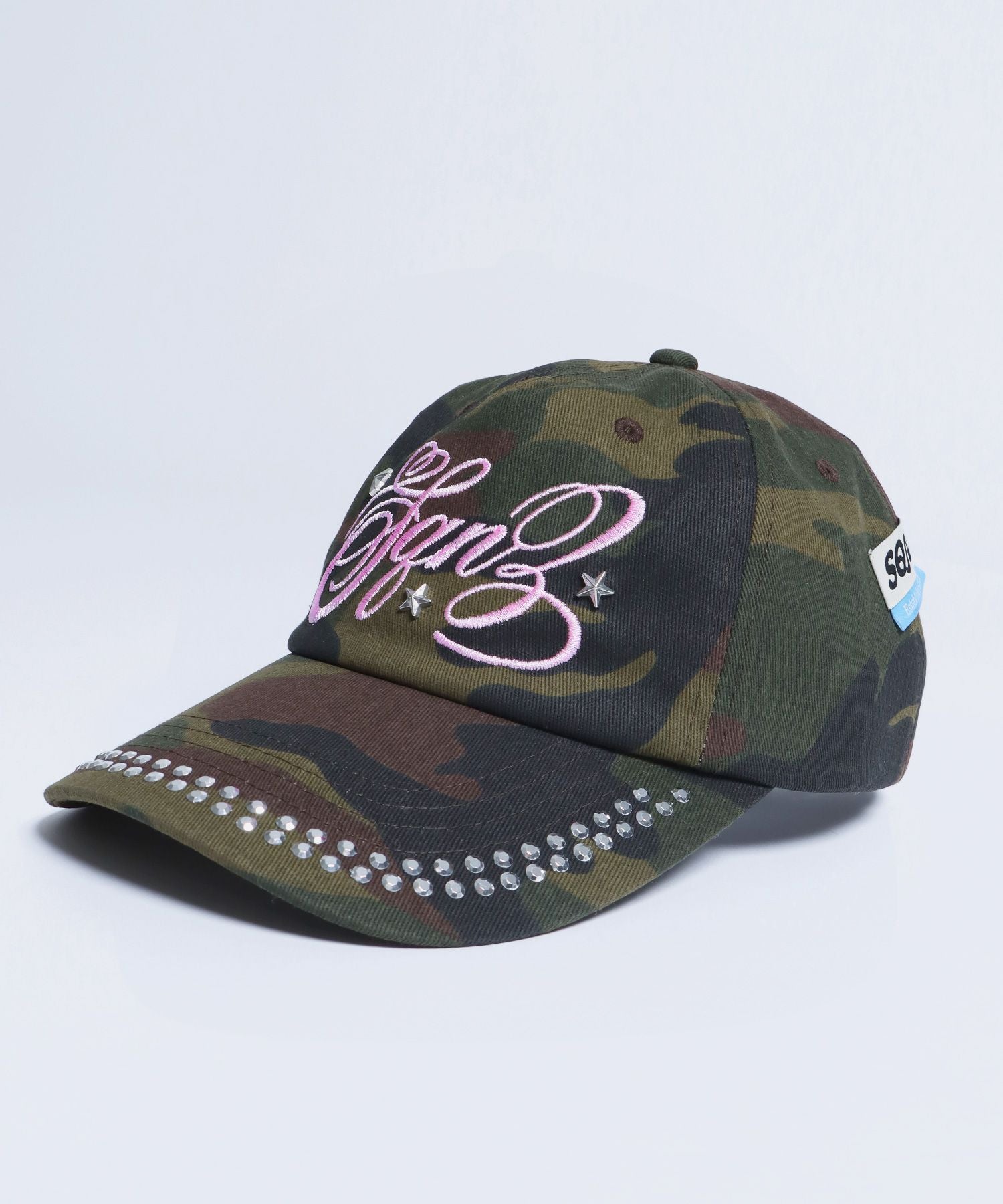 ※WEB限定 / ラインストーンロゴキャップ / sqnz studs cap 柄81