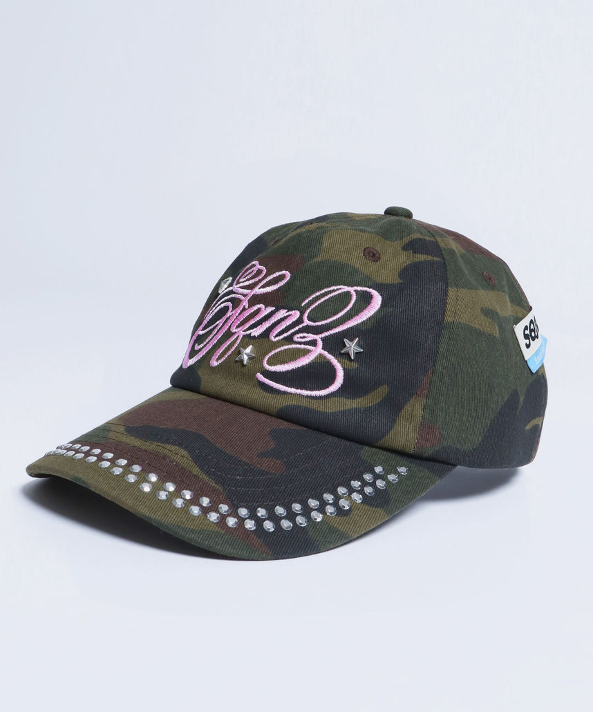 ※WEB限定 / ラインストーンロゴキャップ / sqnz studs cap 柄81