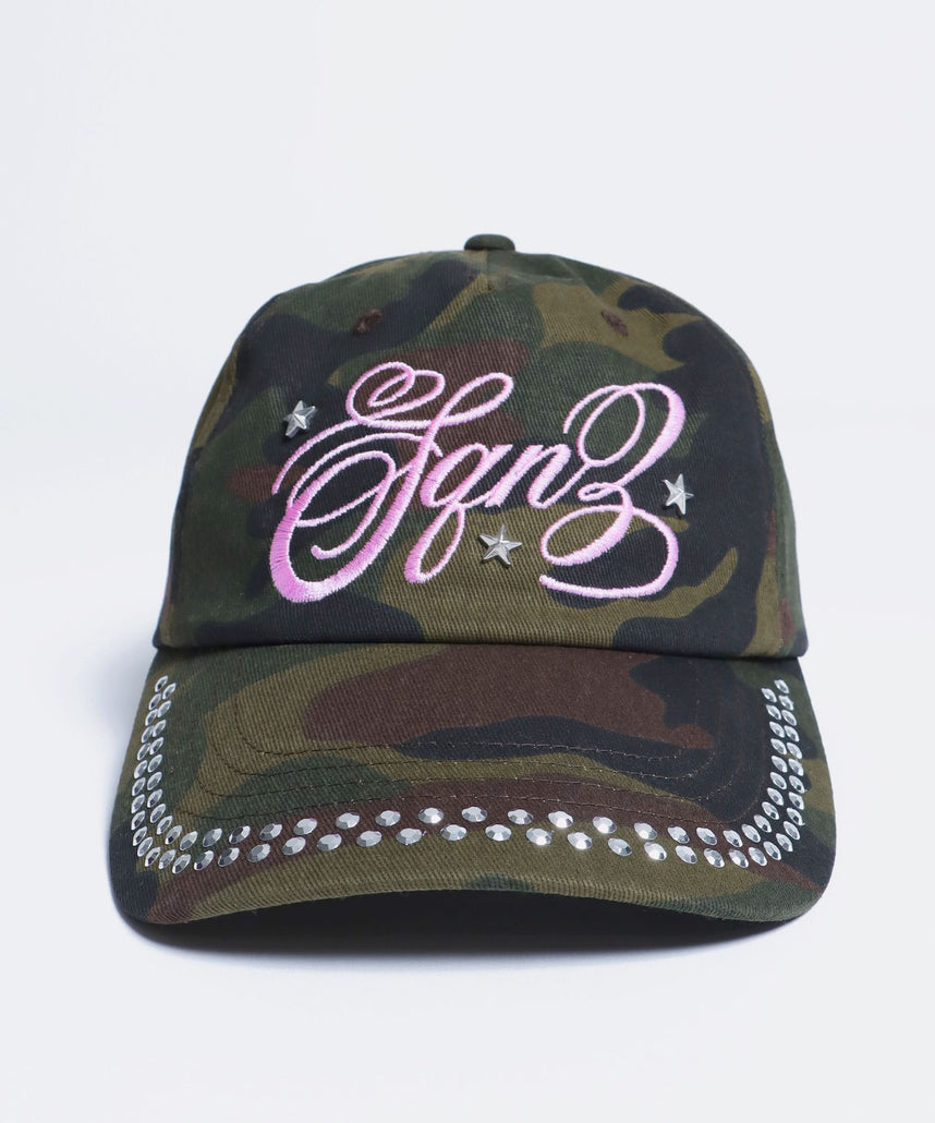 ※WEB限定 / ラインストーンロゴキャップ / sqnz studs cap 柄81