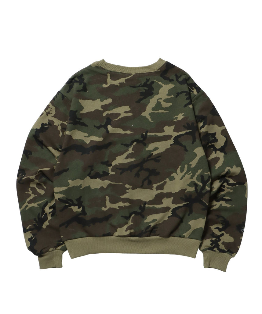 sqnz star studs logo sweat / ワンポイント プリント スウェット クルーネック 裏毛 柄80