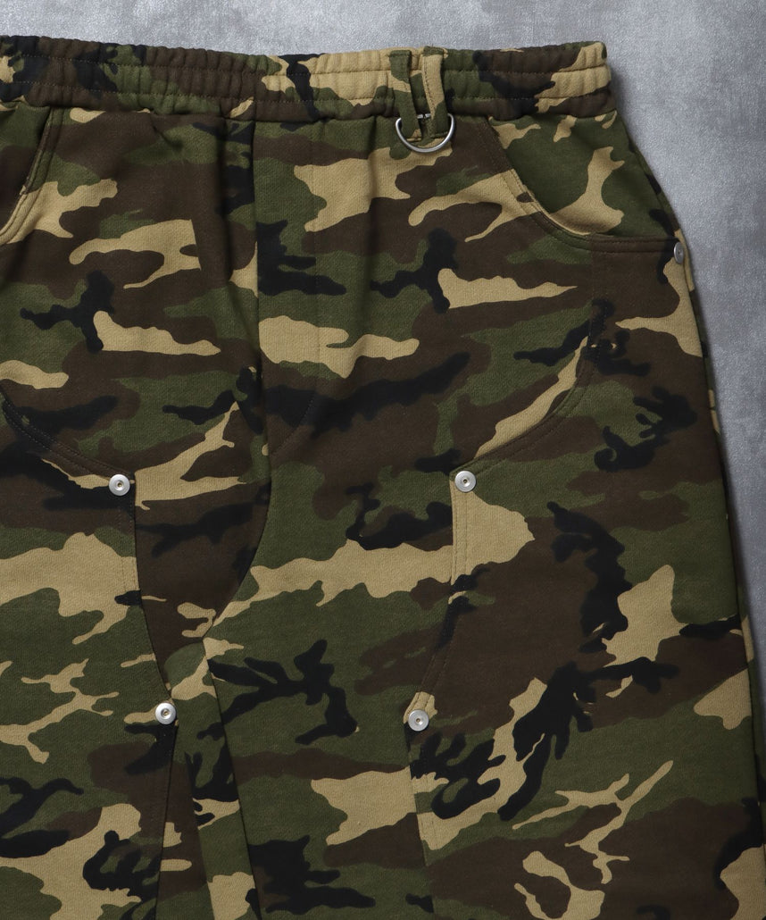 ダブルニーバギースウェットパンツ 12oz / ダブルニー スウェット 裏毛 パンツ リベット 柄80