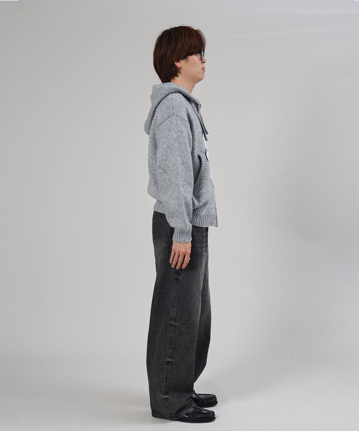 モデル:H178 Size:L:アッシュグレー