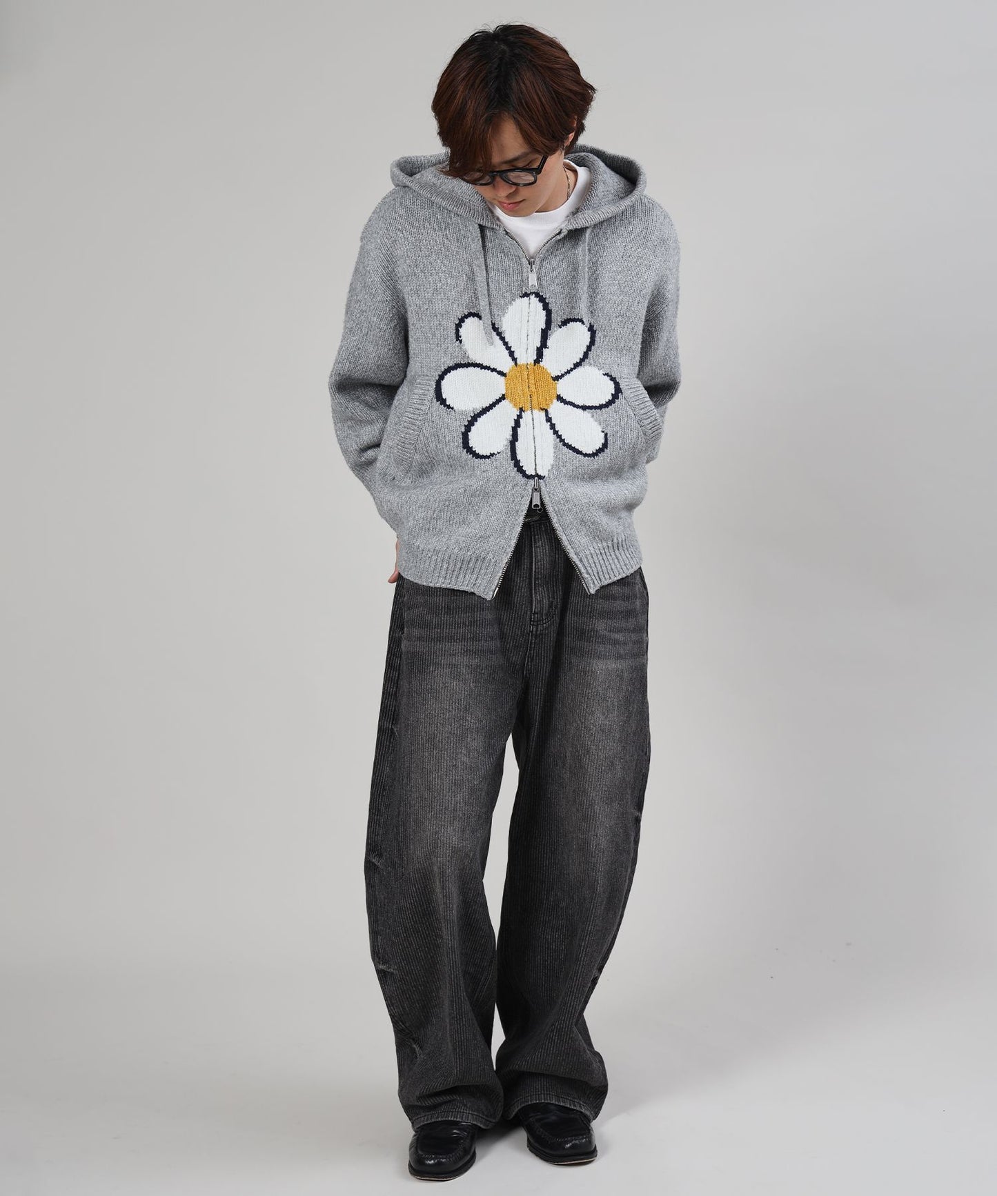 モデル:H178 Size:L:アッシュグレー